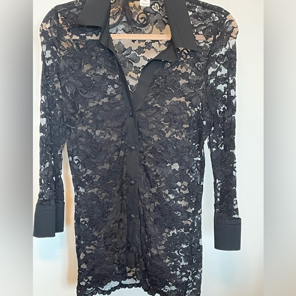 White House Black Market Lace Top